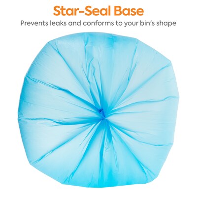 Coastwide Professional™ 33 Gallon Recycling Bags, High Density, 14 Mic., Blue, 250 Bags/Box (CW25529)