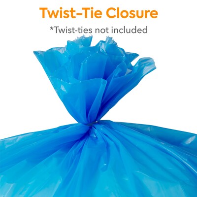 Coastwide Professional™ 30 Gallon Biohazard Bags, Low Density, 1.3 Mil, Blue, 200 Bags/Box (CW57396)