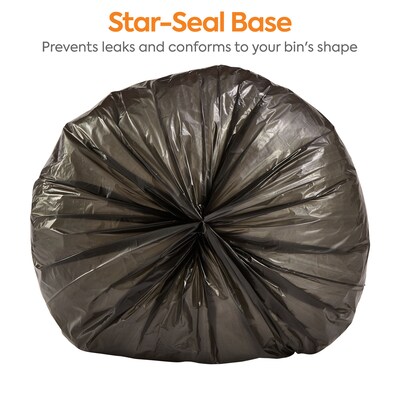 Coastwide Professional™ 7-10 Gallon Industrial Trash Bag, 24" x 23", Low Density, 0.35 mil, Black, 500 Bags/Box (CW21759)