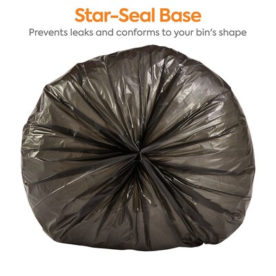 Coastwide Professional™ 7-10 Gallon Trash Bag, 24" x 23", Low Density, 0.35 mil, Black, 500 Bags/Box (CW21759)