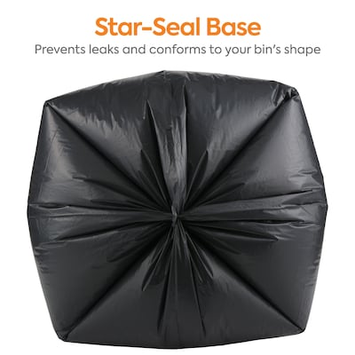 Coastwide Professional™ 40-45 Gallon Trash Bag, 40" x 46", Low Density, 1.3 mil, Black, 100 Bags/Box (CW22340)
