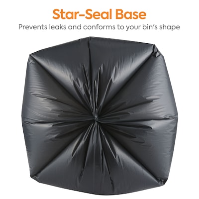 Coastwide Professional™ 40-45 Gallon Trash Bag, 40" x 46", Low Density, 1.5 mil, Black, 100 Bags/Box (CW25532)