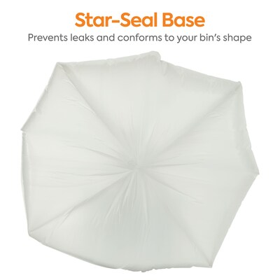 Coastwide Professional™ 4 Gallon Trash Bag, 17" x 17", Low Density, 0.35 mil, Clear, 1000 Bags/Box (CW22236)