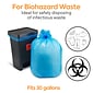 Coastwide Professional™ 20-30 Gal. Biohazard Trash Bags, Low Density, 1.3 Mil., Blue, 200/Carton (CW50711)