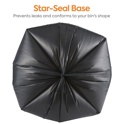 Coastwide Professional™ 55-60 Gallon Trash Bag, 38" x 58", Low Density, 1.3 mil, Black, 100 Bags/Box (CW22342)