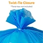 Coastwide Professional™ 40-45 Gal. Trash Bags, High Density, 19 Mic., Blue, 25 Bags/Roll, 8 Rolls (CW57402)