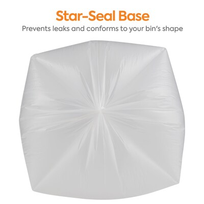 Coastwide Professional™ 30-33 Gallon Trash Bag, 33" x 39", Low Density, 0.9 mil, Clear, 150 Bags/Box (CW22339)