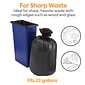 Coastwide Professional™ AccuFit 23 Gallon Industrial Trash Bag, 28" x 45", Low Density, 0.9 mil, Black, 8 Rolls