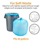 Coastwide Professional™ 40-45 Gal. Trash Bags, High Density, 19 Mic., Blue, 25 Bags/Roll, 8 Rolls (CW57402)