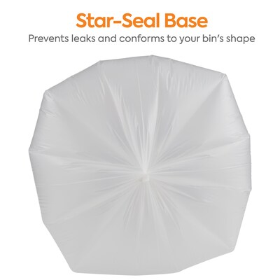 Coastwide Professional™ 20-30 Gallon Trash Bag, 30" x 36", Low Density, 0.65 mil, Clear, 250 Bags/Box (CW22338)