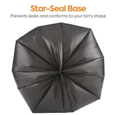 Coastwide Professional™ AccuFit 32 Gallon Trash Bag, 33" x 44", Low Density, 0.9 mil, Black, 100 Bags/Box (CW22751)