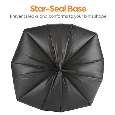 Coastwide Professional™ 30-33 Gallon Trash Bag, 33" x 40", High Density, 22 mic, Black, 200 Bags/Box (CW17969)