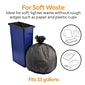 Coastwide Professional™ 30-33 Gallon Trash Bag, 33" x 40", High Density, 22 mic, Black, 8 Rolls (CW17969)