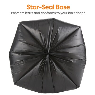 Coastwide Professional™ 30-33 Gallon Industrial Trash Bag, 33" x 39", Low Density, 0.6 mil, Black, 250 Bags/Box (CW17966)