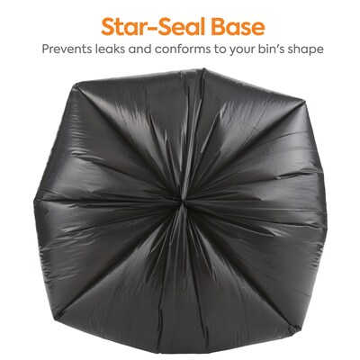 Coastwide Professional™ 30-33 Gallon Trash Bag, 33" x 39", Low Density, 0.6 mil, Black, 250 Bags/Box (CW17966)