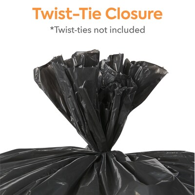 Coastwide Professional™ 55-60 Gallon Trash Bag, 38" x 58", Low Density, 0.95 mil, Black, 100 Bags/Box (CW18188)