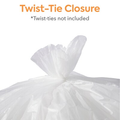 Coastwide Professional™ 50-56 Gallon Trash Bag, 43" x 48", High Density, 16 mic, Natural, 200 Bags/Box (CW18205)