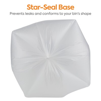 Coastwide Professional™ 50-56 Gallon Trash Bag, 43" x 48", High Density, 16 mic, Natural, 200 Bags/Box (CW18205)