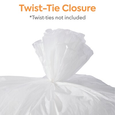 Coastwide Professional™ 40-45 Gallon Trash Bag, 40" x 48", High Density, 16 mic, Natural, 250 Bags/Box (CW18204)