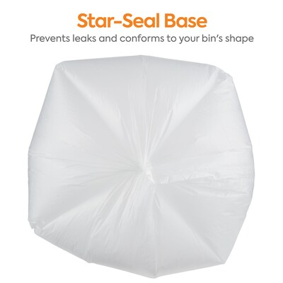 Coastwide Professional™ 40-45 Gallon Trash Bag, 40" x 48", High Density, 16 mic, Natural, 10 Rolls (CW18204)