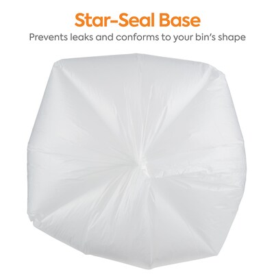Coastwide Professional™ 40-45 Gallon Trash Bag, 40" x 48", High Density, 16 mic, Natural, 250 Bags/Box (CW18204)