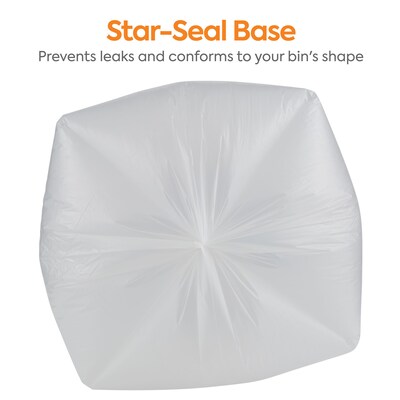 Coastwide Professional™ 40-45 Gallon Industrial Trash Bag, 40" x 46", Low Density, 1 mil, Clear, 100 Bags/Box (CW17967)
