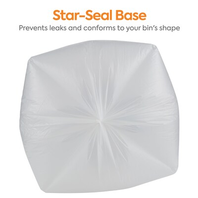 Coastwide Professional™ 40-45 Gallon Trash Bag, 40" x 46", Low Density, 1 mil, Clear, 100 Bags/Box (CW17967)