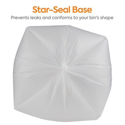 Coastwide Professional™ 30-33 Gallon Trash Bag, 33" x 40", High Density, 12 mic, Natural, 250 Bags/Box (CW18199)