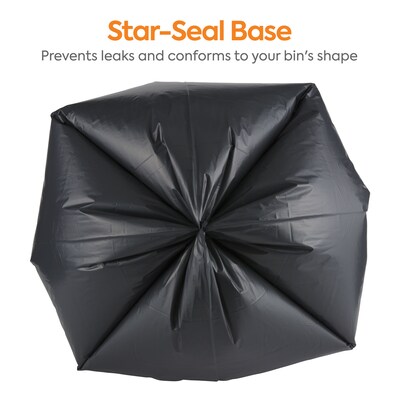 Coastwide Professional™ 50-56 Gallon Trash Bag, 43" x 47", Low Density, 1.8 mil, Black, 100 Bags/Box (CW18209)