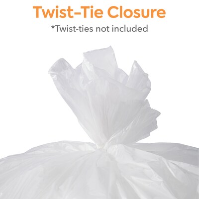 Coastwide Professional™ 55-60 Gallon Trash Bag, 38" x 60", High Density, 14 mic, Natural, 200 Bags/Box (CW18201)