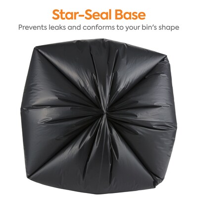 Coastwide Professional™ 40-45 Gallon Industrial Trash Bag, 40" x 46", Low Density, 1.8 mil, Black, 100 Bags/Box (CW18208)