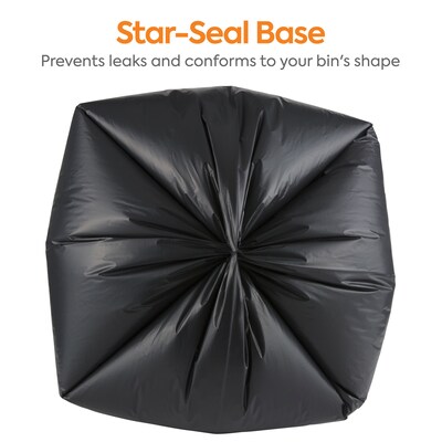 Coastwide Professional™ 40-45 Gallon Trash Bag, 40" x 46", Low Density, 1.8 mil, Black, 100 Bags/Box (CW18208)