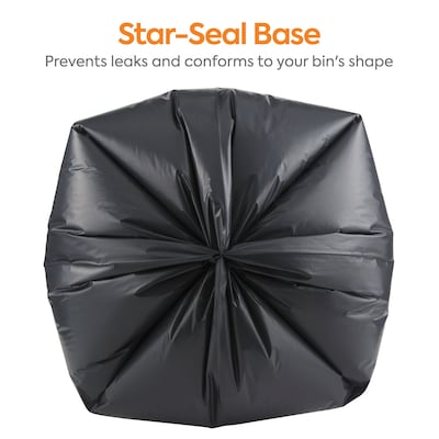 Coastwide Professional™ 55-60 Gallon Industrial Trash Bag, 38 x 58, Low  Density, 1.3 mil, Black, 1