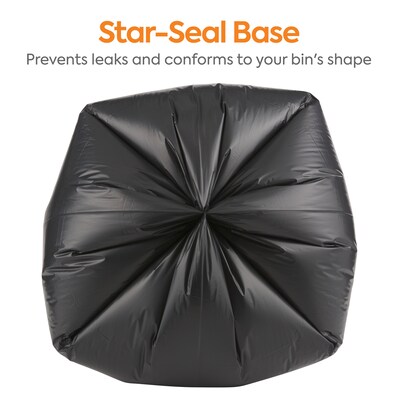 Coastwide Professional™ 30-33 Gallon Trash Bag, 33" x 39", Low Density, 1.35 mil, Black, 150 Bags/Box (CW18206)
