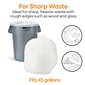 Coastwide Professional™ 40-45 Gallon Industrial Trash Bag, 40" x 46", Low Density, 0.74 mil, White, 100 Bags/Box (CW18192)