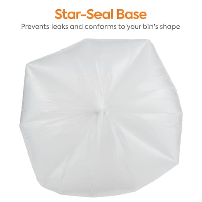 Coastwide Professional™ 12-16 Gallon Trash Bag, 32" x 24", Low Density, 0.7 mil, Clear, 250 Bags/Box (CW18210)