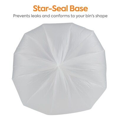 Coastwide Professional™ 20-30 Gallon Trash Bag, 30" x 37", High Density, 10 mic, Natural, 500 Bags/Box (CW18197)