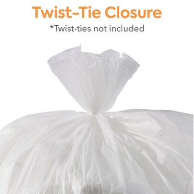 Coastwide Professional™ 30-33 Gallon Trash Bag, 33" x 40", High Density, 16 mic, Natural, 250 Bags/Box (CW18200)