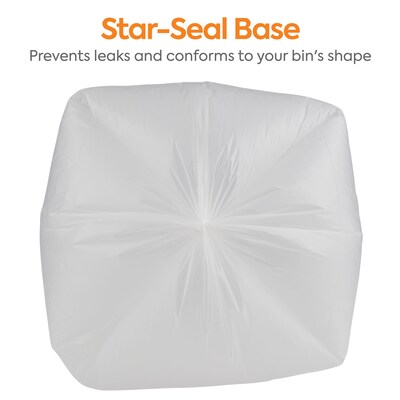 Coastwide Professional™ 30-33 Gallon Trash Bag, 33" x 40", High Density, 16 mic, Natural, 250 Bags/Box (CW18200)