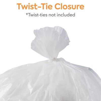 Coastwide Professional™ 20-30 Gallon Trash Bag, 30" x 37", High Density, 16 mic, Natural, 250 Bags/Box, 10 Rolls (CW19246)