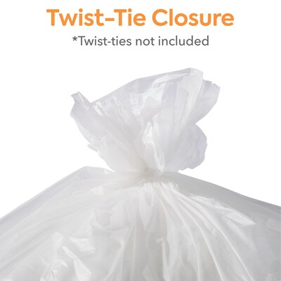 Coastwide Professional™ 55-60 Gallon Trash Bag, 38" x 60", High Density, 22 mic, Natural, 150 Bags/Box, 6 Rolls