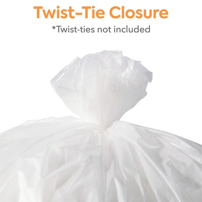 Coastwide Professional™ 40-45 Gallon Trash Bag, 40" x 48", High Density, 22 mic, Natural, 150 Bags/Box (CW19248)