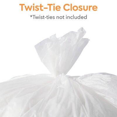 Coastwide Professional™ 55-60 Gallon Trash Bag, 38" x 60", High Density, 16 mic, Natural, 200 Bags/Box (CW18202)