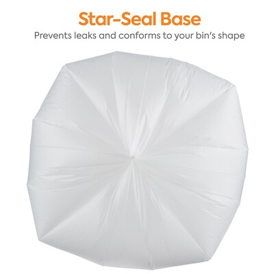 Coastwide Professional™ 55-60 Gallon Trash Bag, 38" x 60", High Density, 16 mic, Natural, 200 Bags/Box (CW18202)