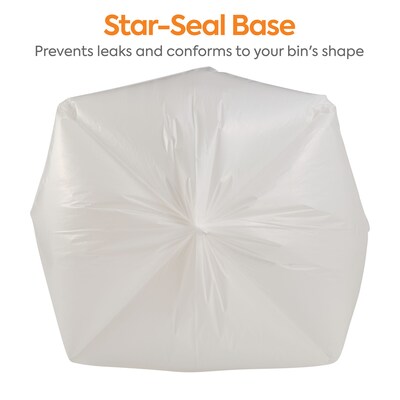 Coastwide Professional™ 20-30 Gallon Trash Bag, 30" x 36", Low Density, 0.9 mil, White, 200 Bags/Box (CW50710)