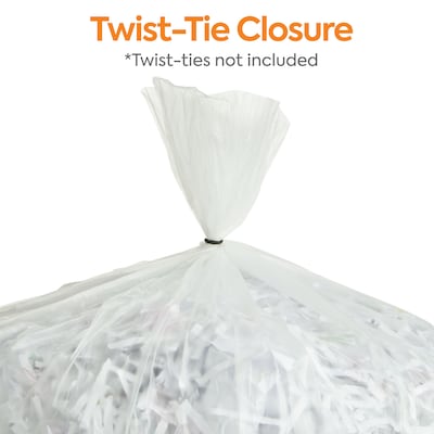 Coastwide Professional™ 12-16 Gallon Trash Bag, 24" x 33", High Density, 8 mic, Natural, 1000 Bags/Box (CW19243)