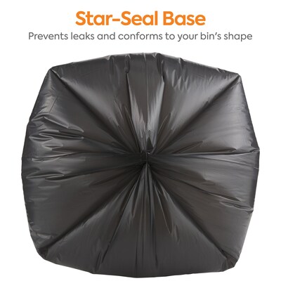 Coastwide Professional™ 40-45 Gallon Trash Bag, 40" x 48", Low Density, 1.5 mil, Black, 50 Bags/Box (CW19242)