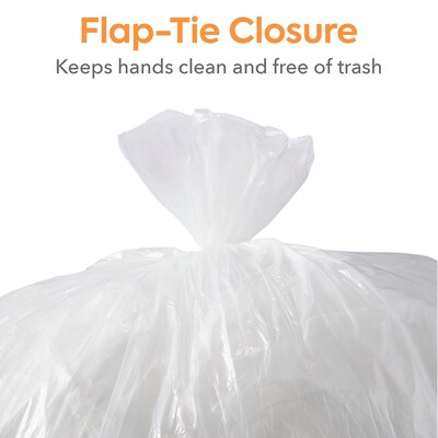 Pro Contractor Trash Bag Bundle, Flap Tie (2 Boxes, 2 Sizes)