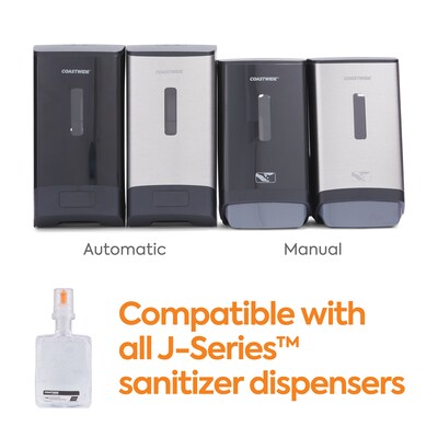 Coastwide Professional 70% Alcohol Gel Hand Sanitizer Refill for J-Series, 1200 mL, 2/Carton (CWJSR-HSG)