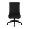 Union & Scale™ Workplace2.0™ Task Chair Upholstered, Armless, Black Vinyl Synchro Tilt (54167)